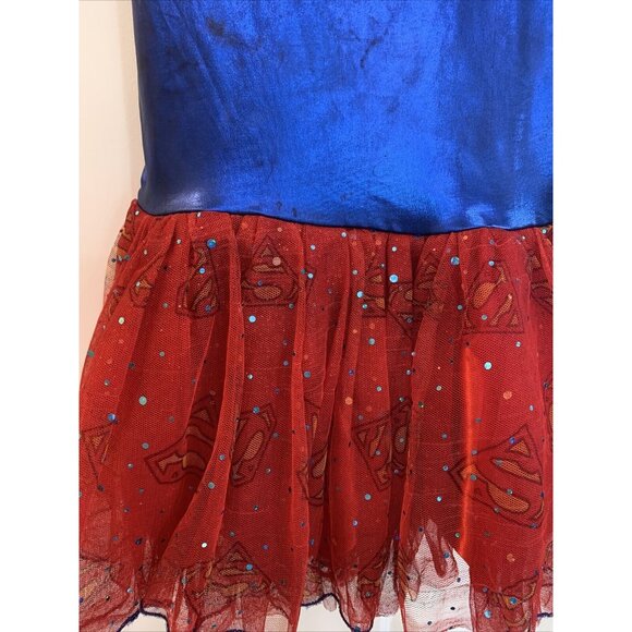 DC Superheroes Supergirl Child Costume SZ Medium (8-10) Tutu Dress Rubie's - Picture 2 of 7